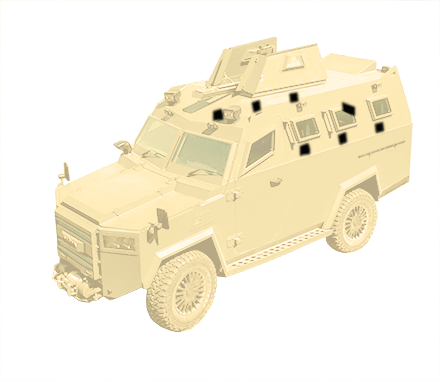  Loopholes of the armored personnel carrier Aurum Security GmbH