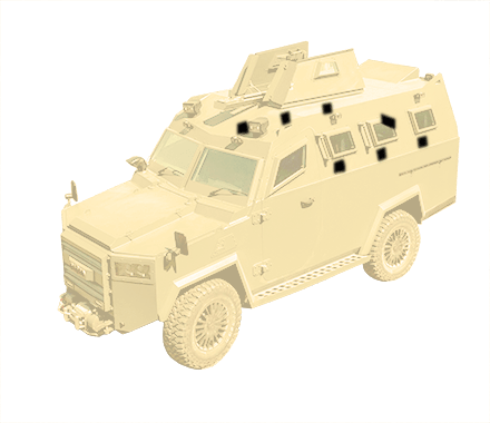  Loopholes of the armored personnel carrier Aurum